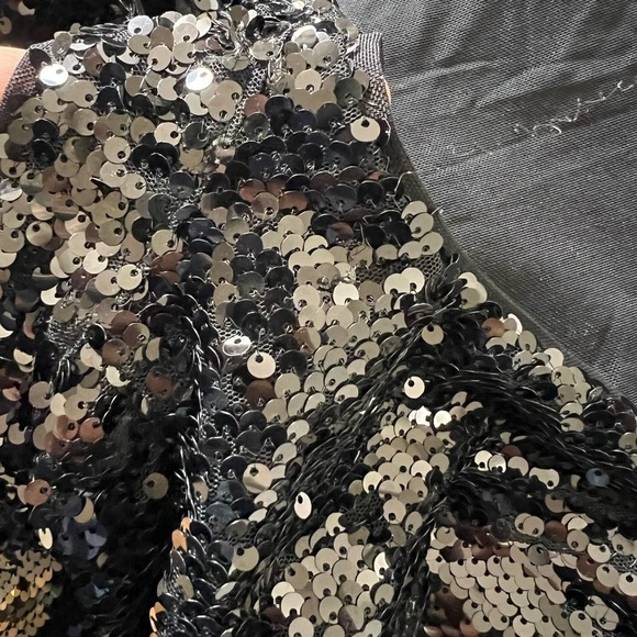 Shimmer In the Night Black Sequin Backless Mermaid Maxi Dress - Picture 11 of 11